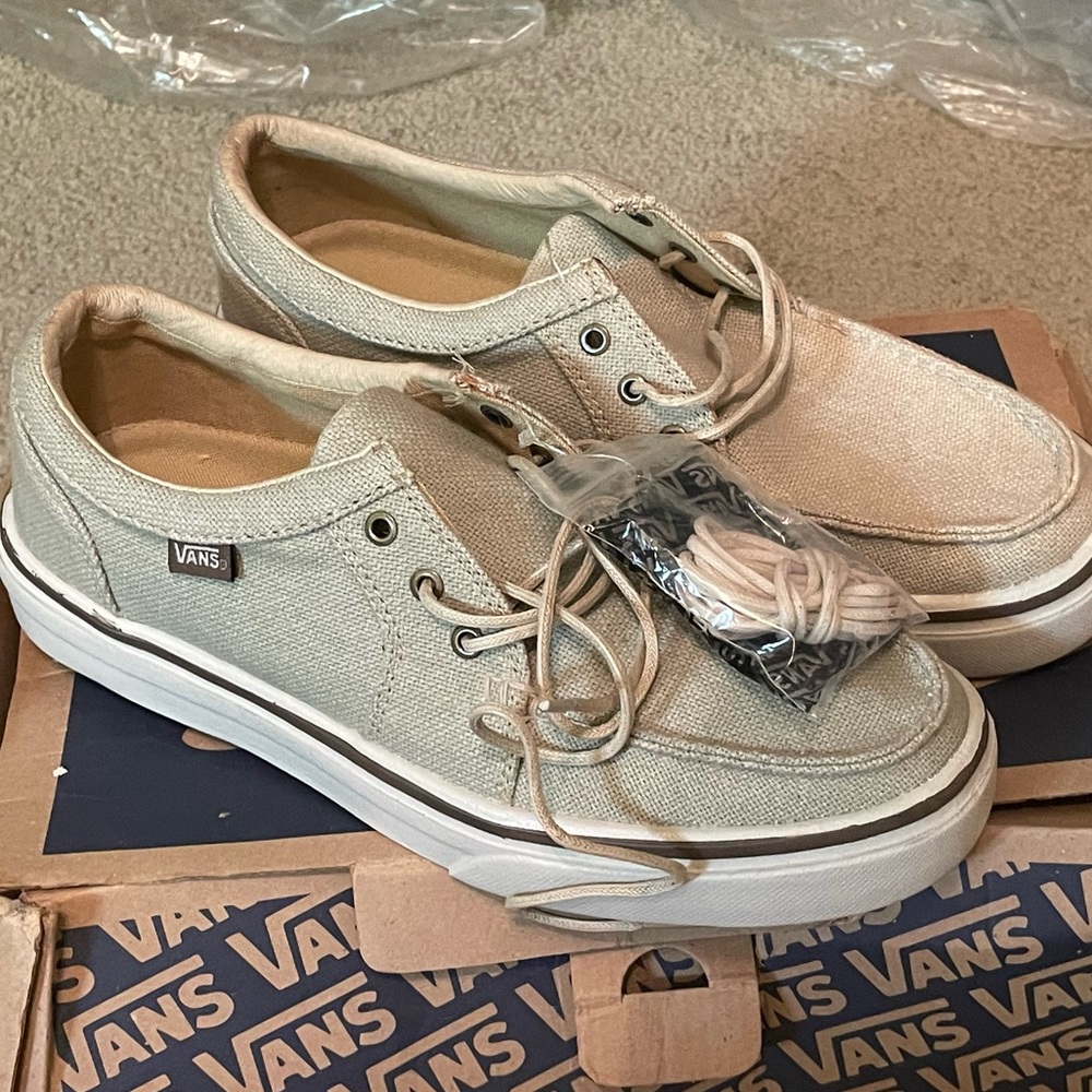 Mens Cream Van sneaker